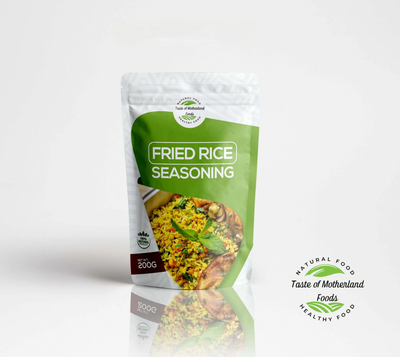 Packaging of Fried Rice Seasoning with visible brand logo on a white background