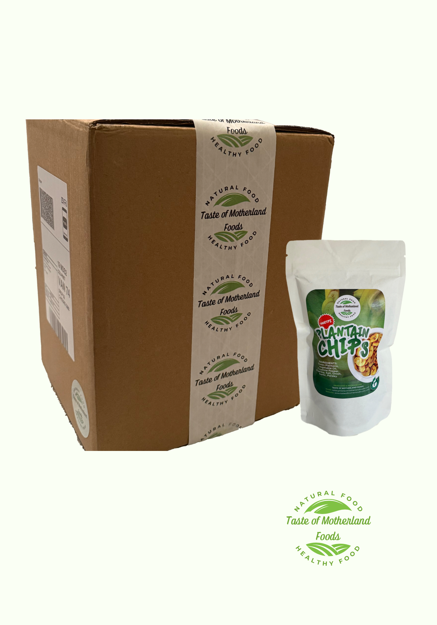 Plantain Chips (Unripe) Box